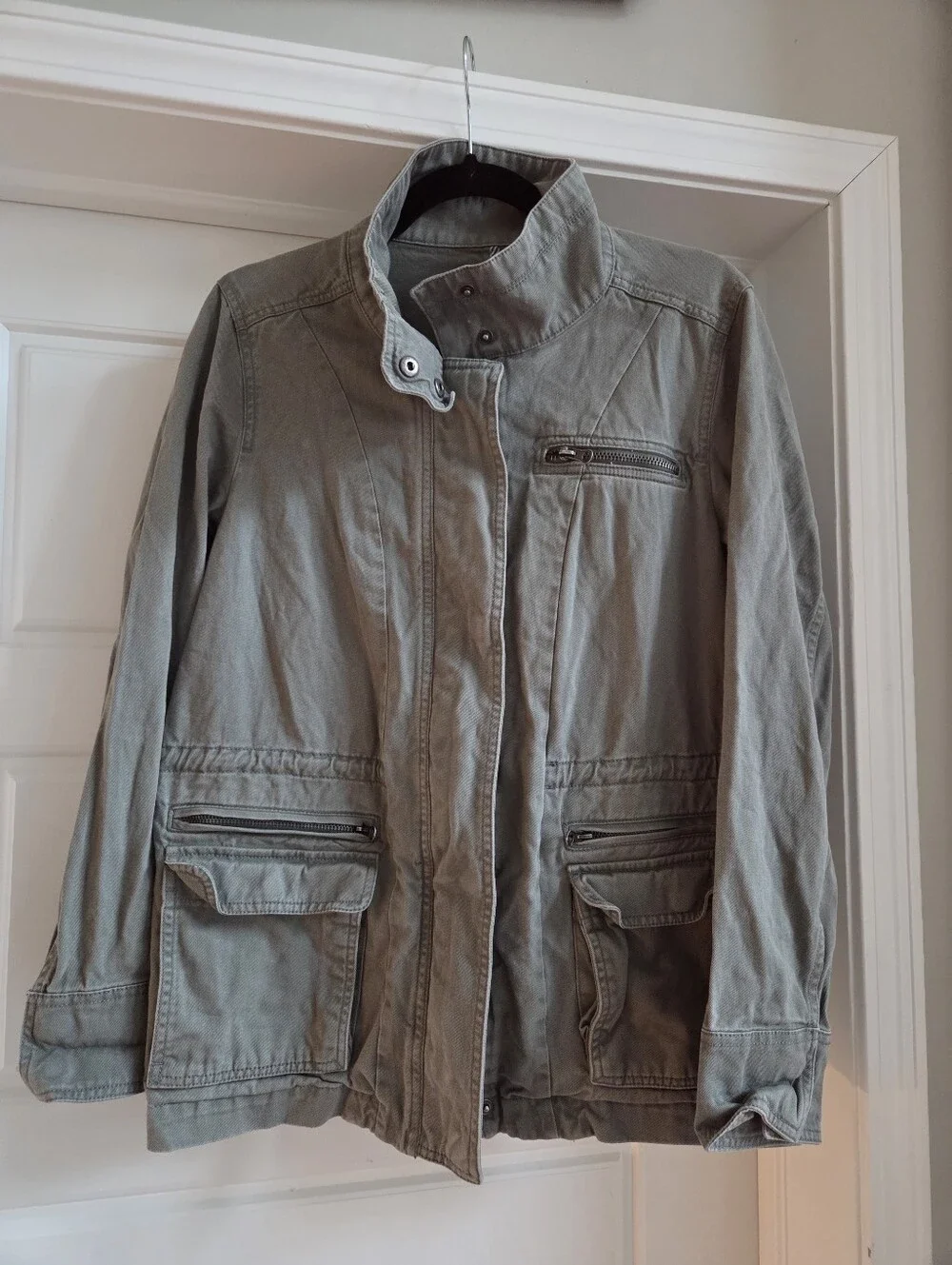 GAP Olive Green Utility Jacket with Many Pockets